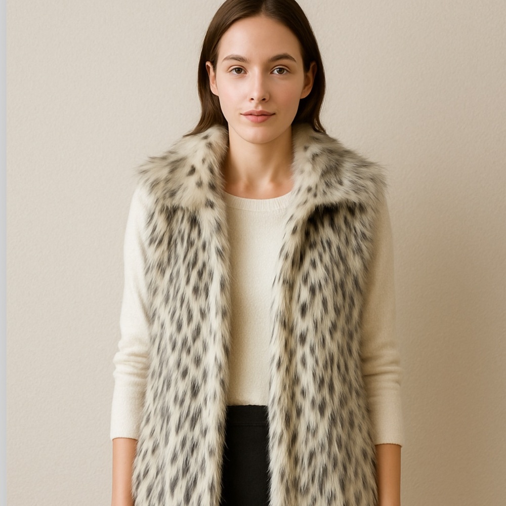 Donna Salyers' Fabulous-Furs Faux Fur Vest – Size M